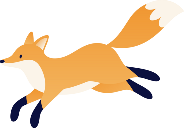 Güzel çizgi film tilki klipsi sanatı.