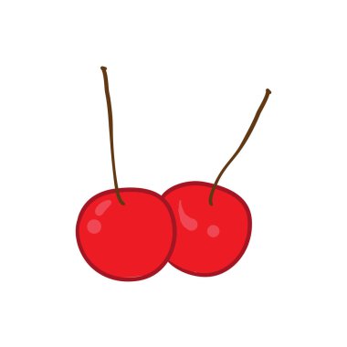 Cherry Vector Illustration Hand Drawing Vector Illustration