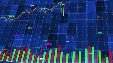 Hisse fiyatlarında düşüş ve K-line çökme grafiği.