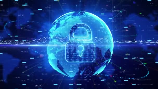 Seguridad Las Redes Informáticas Protección Datos — Vídeos de Stock