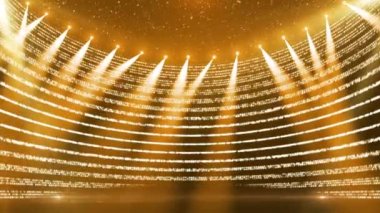 Güzel altın parçacık yıllık toplantı ödülleri sahne arkası.