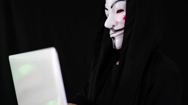 Хакеры Которые Крадут Компьютерные Данные — стоковое видео