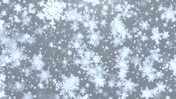 冬季圣诞降雪背景 — 图库视频影像