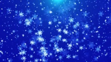 romantic christmas and snow falling stage background