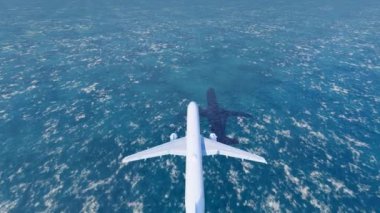 Sivil Havacılık Uçağı Deniz seviyesini geçiyor