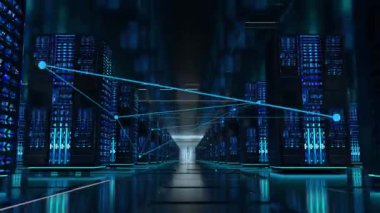 Büyük veri sunucu odası bağlantısı