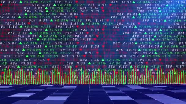 Börsennotierungen Den Finanzmärkten — Stockvideo