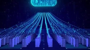 Cloud computing network server data upload and storage backup