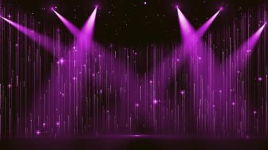 Parçacık ışığı sahne dinamik zeminini süpürüyor