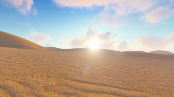 Bela Paisagem Nascer Sol Deserto Gobi Pela Manhã — Vídeo de Stock