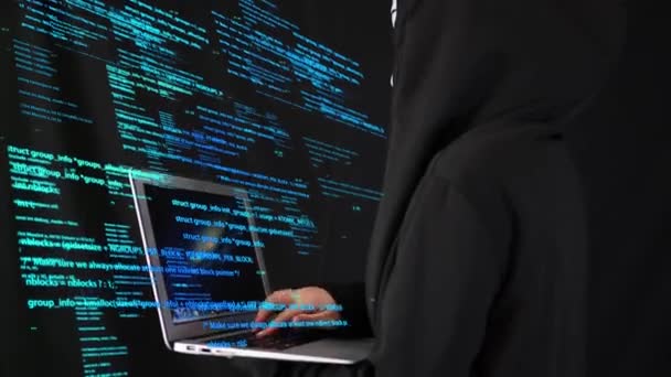 Gli Hacker Bussare Codici Inserire Trojan Horse Virus Lanciare Attacchi — Video Stock