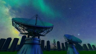 Radar iletişim üssü ve bilgi aktarımı.