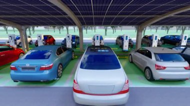  Yeni enerji yükleme yığınları ve elektrikli araç parkları