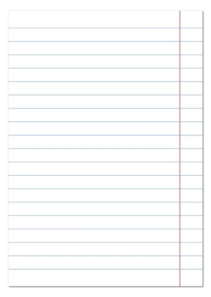 Notebook Page Page Notebook Line Sheet Paper School Notebook — Διανυσματικό Αρχείο