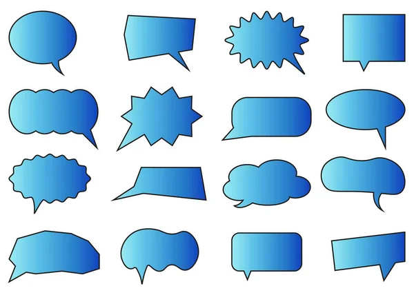 Set Speech Bubbles Chat Bubble Set Vector Speech Bubbles Icons — Stock Vector