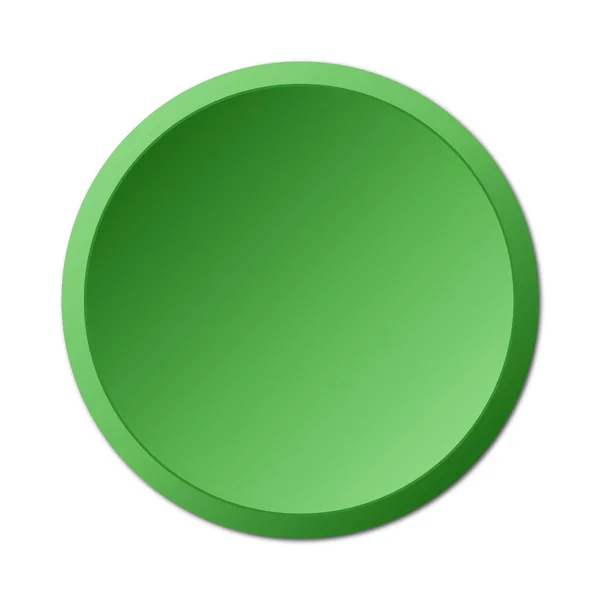 Green Button Button Vector — Stock Vector