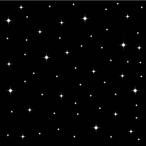 stock vector Starry sky at night. Background with stars.