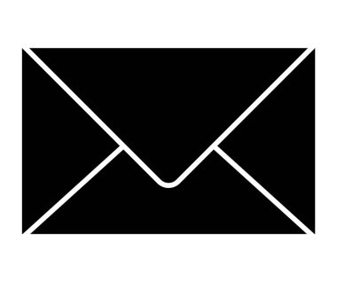 Zarf vektör simgesi. e zarf