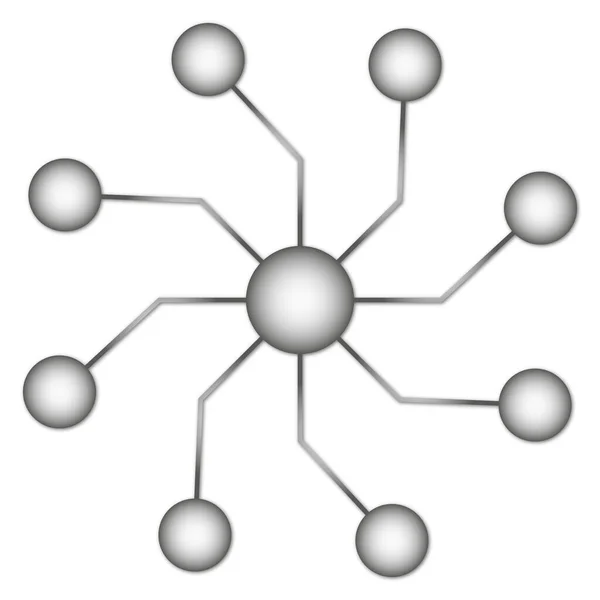 Infografik Vorlage Vektor Kreisförmige Infografik Molekül Der Chemie Abstrakte Struktur — Stockvektor