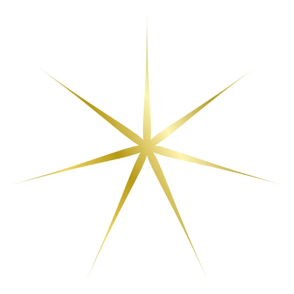 stock vector Gold star on white background. Golden star in vector