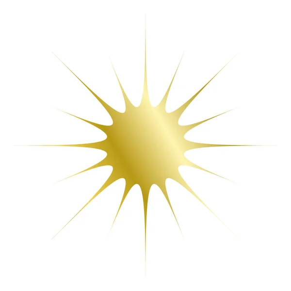Χρυσό Αστέρι Λευκό Φόντο Χρυσό Αστέρι Διάνυσμα — Διανυσματικό Αρχείο