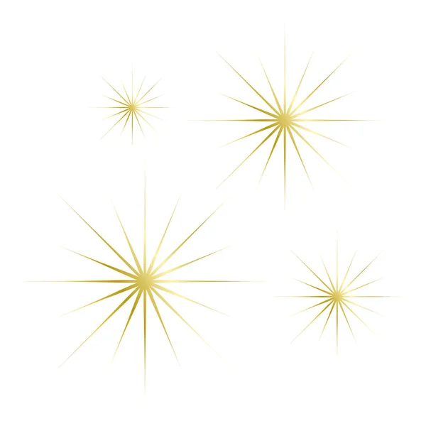 Vektör olarak Altın Yıldızlar. Altın yıldız simgesi