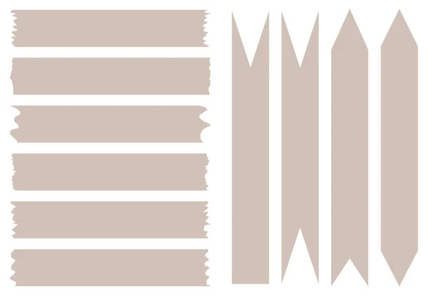 Set Kaset Washi Pengumpulan Pita Washi Dengan Pola Vektor Potongan - Stok Vektor