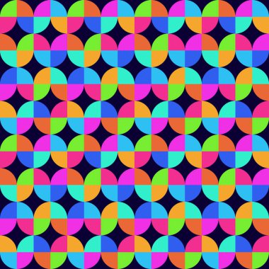 Kusursuz geometrik desen. Vektör soyut arkaplanı. Renkli kart