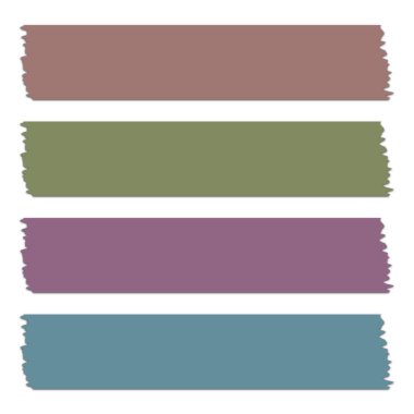 Washi kasetlerinde gölgeler var. Albümler için dekoratif kaset parçaları. Renkli kurdeleler.