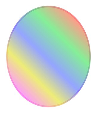 Renkli bir geçmiş. Renkli ayna. Gölgeli metal daire. Vektör düğmesi