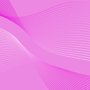 Çizgilerle soyut arkaplan. Dalgalı vektör arkaplanı. Müzik albümü, poster, kart, reklam için arka plan. Pembe.