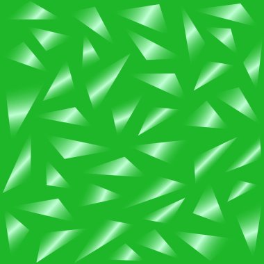 Üçgenli soyut arkaplan. Vektör yeşil desen. Cam, kristal elementler