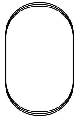 Siyah çerçeve beyaza izole edilmiş. Metin, fotoğraf, sertifika, resim, diploma için vektör çerçevesi