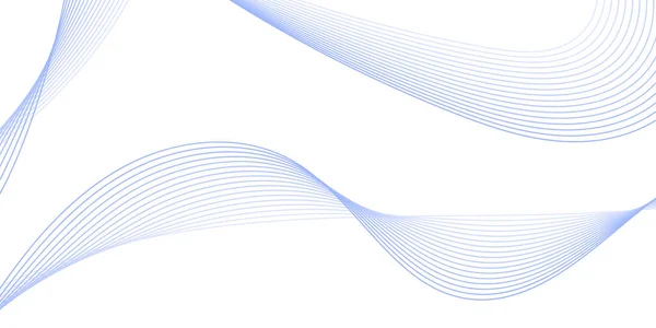 Pankart dalgalarıyla soyut arkaplan. Orta boy pankart. Çizgileri olan vektör arkaplanı. Tasarım elementi beyazda izole edildi. Mavi renk. Su, okyanus, deniz