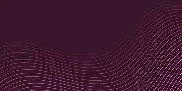 Pankart dalgalarıyla soyut arkaplan. Orta boy pankart. Çizgileri olan vektör arkaplanı. Tasarım elementi koyu pembe üzerine izole edilmiş. Pembe renk. Broşür, kitapçık.