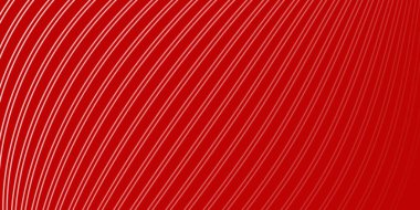 Pankart dalgalarıyla soyut arkaplan. Orta boy pankart. Çizgileri olan vektör arkaplanı. Kırmızı gradyan. İç mekan. Broşür, kitapçık. Sevgililer Günü. Kadınlar Günü