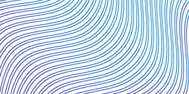 Pankart dalgalarıyla soyut arkaplan. Orta boy pankart. Beyaz üzerine izole edilmiş çizgilerle vektör arkaplanı. Mavi gradyan. Su, okyanus, deniz, gökyüzü. Broşür, kitapçık.