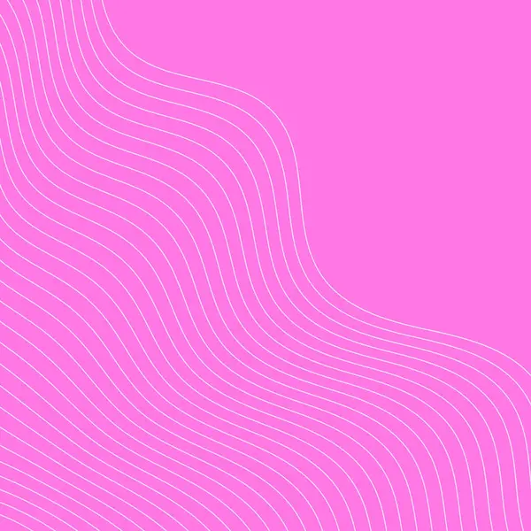 Dalgalarla soyut arkaplan. Çizgileri olan vektör pankartı. Müzik albümü, poster, kart, reklam için arka plan. Tasarım için geometrik element. Pembe renk. Sevgililer Günü. Kadınlar Günü