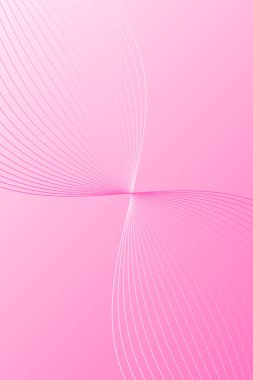 Pankart dalgalarıyla soyut arkaplan. Standart poster boyutunda. Çizgileri olan vektör arkaplanı. Tasarım elementi. Pembe gradyan. Broşür, kitapçık. Yaz, bahar. Aşk, düğün. Anneler Günü