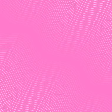Dalgalarla soyut arkaplan. Çizgileri olan vektör pankartı. Müzik albümü, poster, kart, reklam için arka plan. Pembede izole edilmiş tasarım için geometrik element. Pembe gradyan. Sevgililer Günü