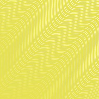 Dalgalarla soyut arkaplan. Çizgileri olan vektör pankartı. Müzik albümü, poster, kart, reklam için arka plan. Tasarım için geometrik element sarıda izole edildi. Sarı renkte. Yaz, güneş