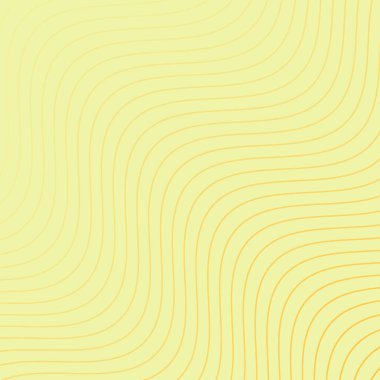 Dalgalarla soyut arkaplan. Çizgileri olan vektör pankartı. Müzik albümü, poster, kart, reklam için arka plan. Tasarım için geometrik element sarıda izole edildi. Sarı renkte. Yaz, güneş