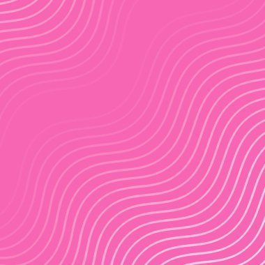 Dalgalarla soyut arkaplan. Çizgileri olan vektör pankartı. Müzik albümü, poster, kart, reklam için arka plan. Pembede izole edilmiş tasarım için geometrik element. Pembe gradyan. Sevgililer Günü. Aşk