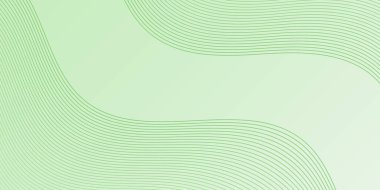 Çizgiler ve ızgara ile soyut arkaplan. Orta boy pankart. Tasarım elementi. Broşür, broşür, broşür, broşür, poster için vektör arkaplan. Yeşil renk. Yaz, eko, doğa.