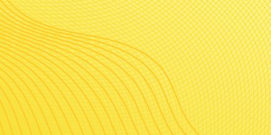 Çizgiler ve ızgara ile soyut arkaplan. Orta boy pankart. Tasarım elementi. Broşür, broşür, broşür, broşür, poster için vektör arkaplan. Sarı renk. Yaz, güneş