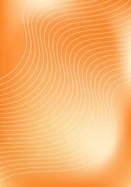 Dalgalarla soyut arkaplanı bulanıklaştırmış. Örgü gradyanı. Standart poster boyutunda. Pankart, broşür, broşür için arka plan. Renkli, turuncu, sarı, bej