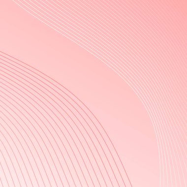 Çizgilerle soyut arkaplan. Dalgalı vektör pankartı. Poster, kart, broşür, broşür, broşür için arka plan. Tasarım için geometrik öge izole edildi. Kırmızı ve beyaz gradyan