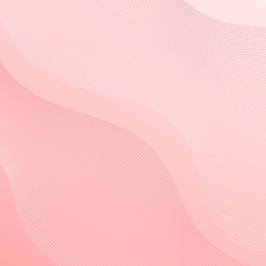 Çizgilerle soyut arkaplan. Dalgalı vektör pankartı. Poster, kart, broşür, broşür, broşür için arka plan. Tasarım için geometrik öge izole edildi. Kırmızı ve beyaz gradyan