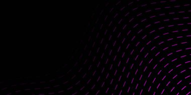 Çizgiler ve dalgalarla soyut arkaplan. Orta boy pankart. Tasarım elementi. Broşür, broşür, broşür, broşür, poster için vektör arkaplan. Pembe ve siyah eğim. Karanlık, gece