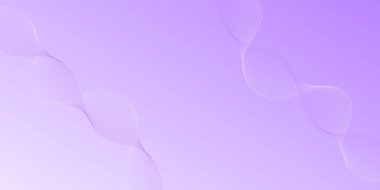 Çizgiler ve dalgalarla soyut bir arkaplan. Orta boy pankart. Tasarım elementi. Broşür, broşür, broşür, broşür, poster için vektör arkaplan. Mor renkte. Yaz